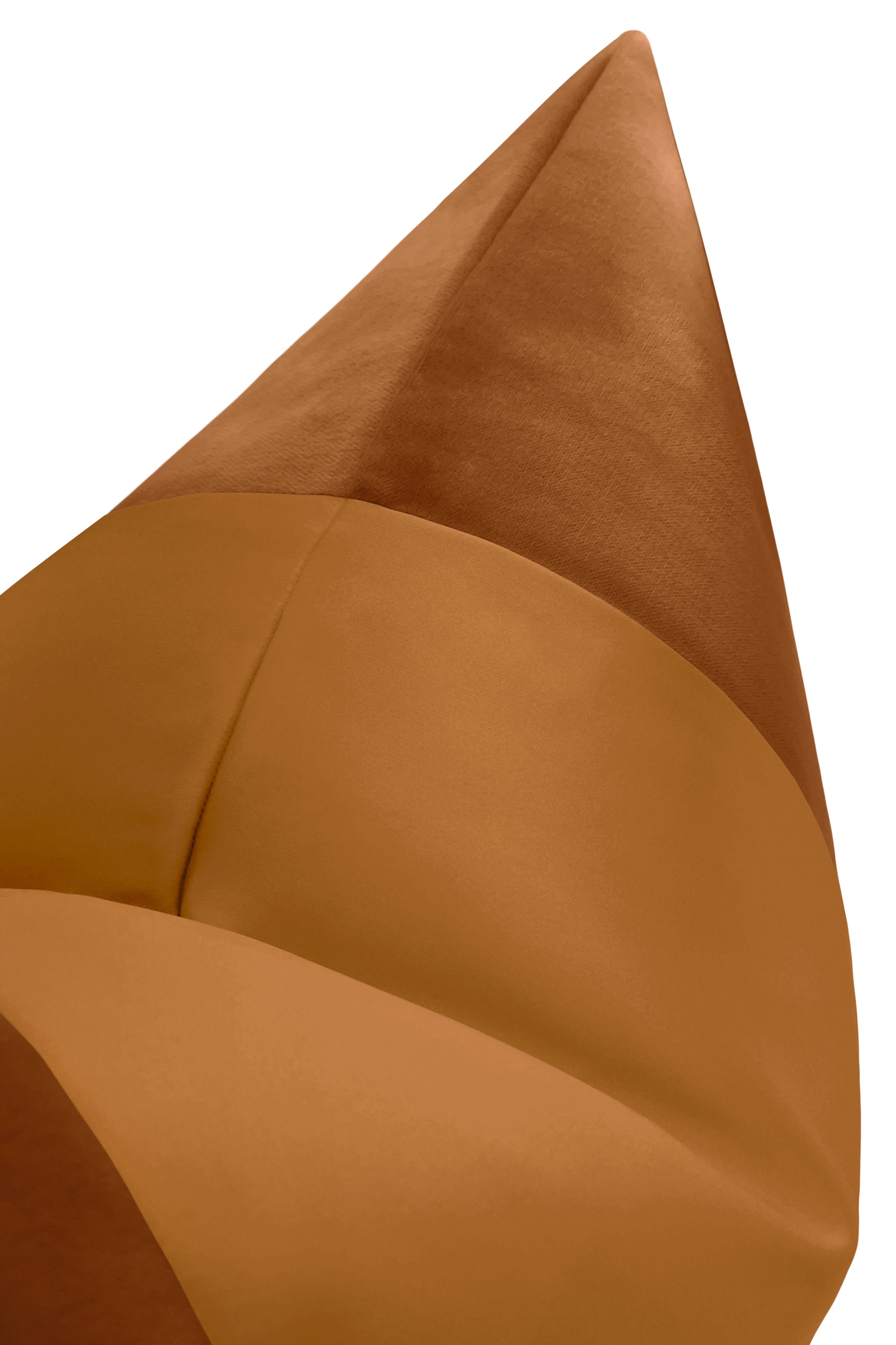 PANEL MONOCHROMATIC : SOCIETY VELVET // COGNAC - 20” X 26” STANDARD SHAM - Image 2