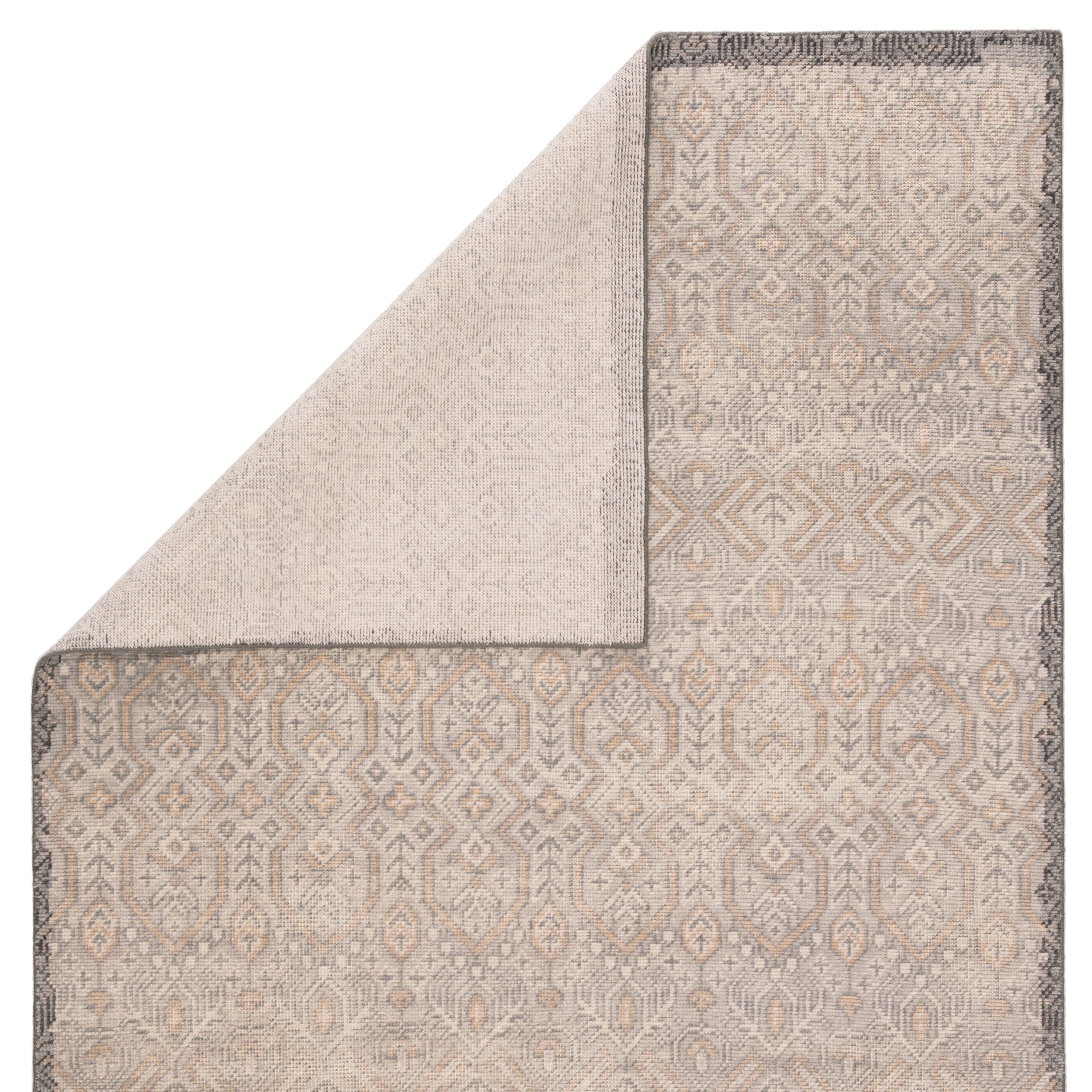 Prospect Hand-Knotted Tribal Gray/ Gold Area Rug (10'X14') - Image 2