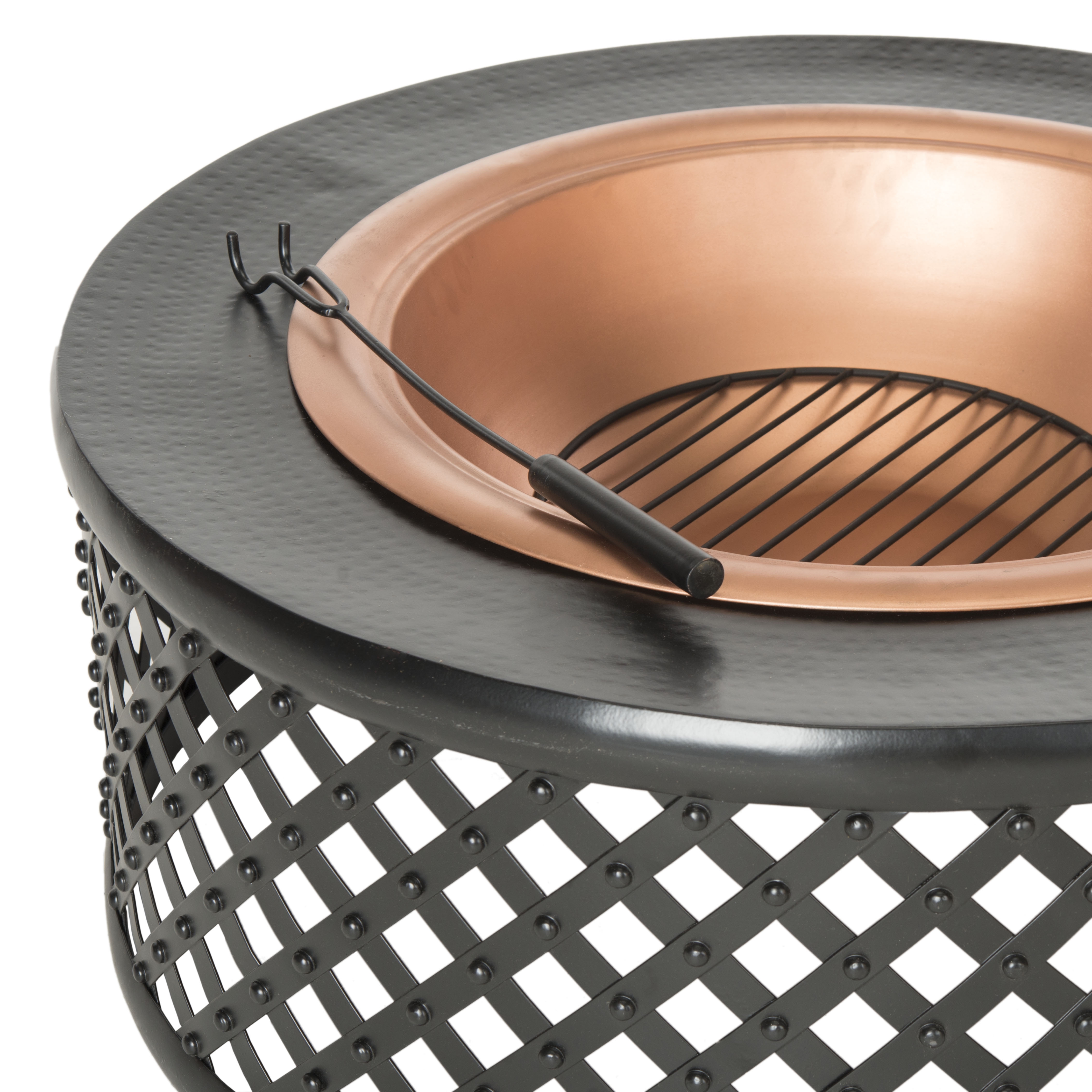 Jamaica Fire Pit - Copper/Black - Safavieh - Image 2