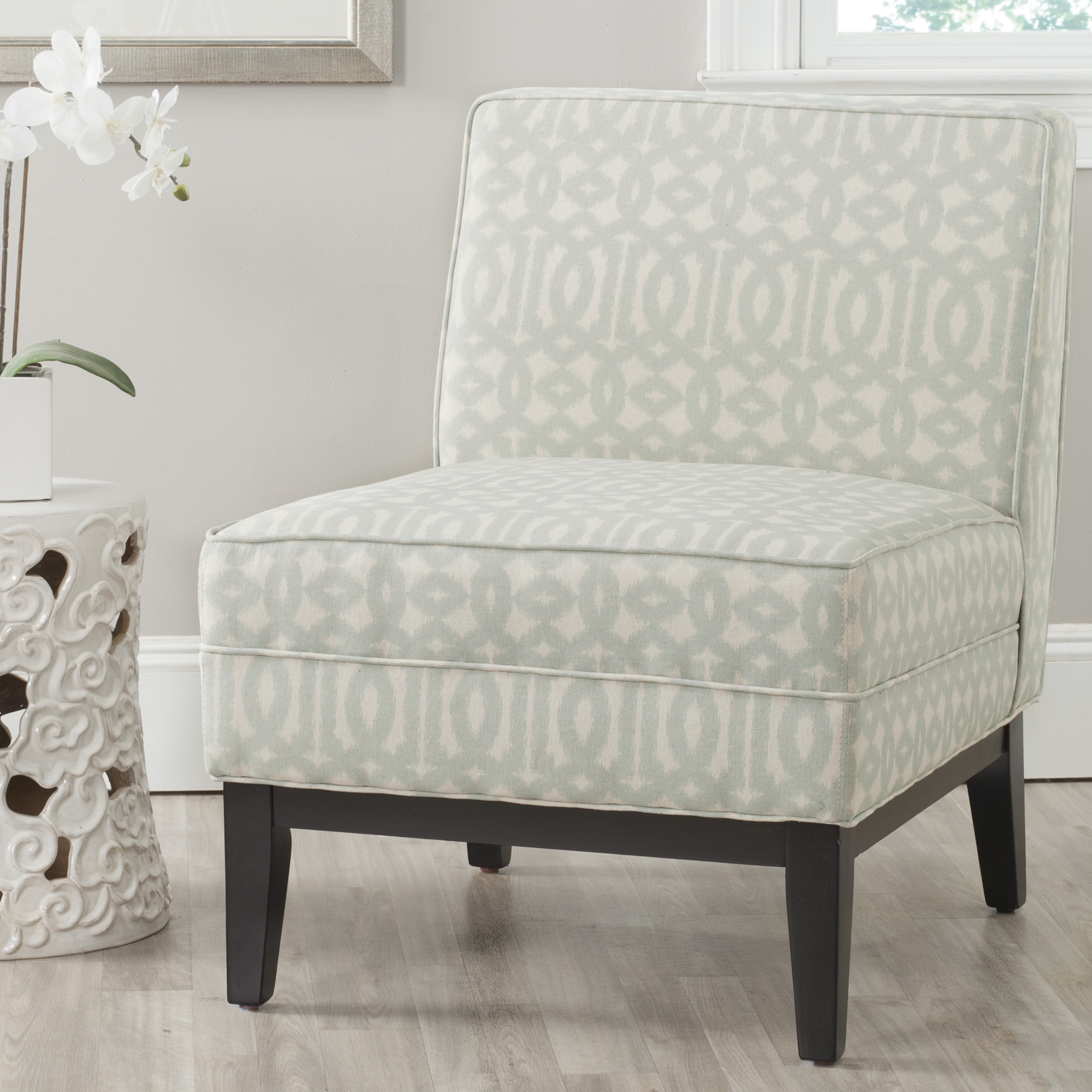 Armond Chair - Seafoam/Cream - Arlo Home - Image 5