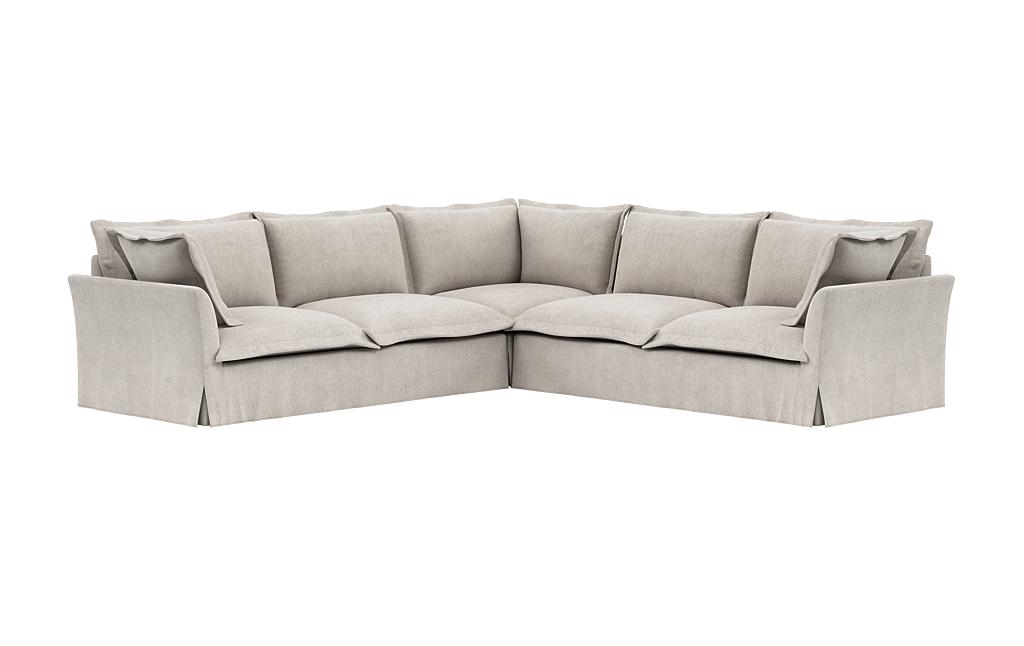 Skylar Slipcovered Corner 4-Seat Sectional Sofa - Image 1
