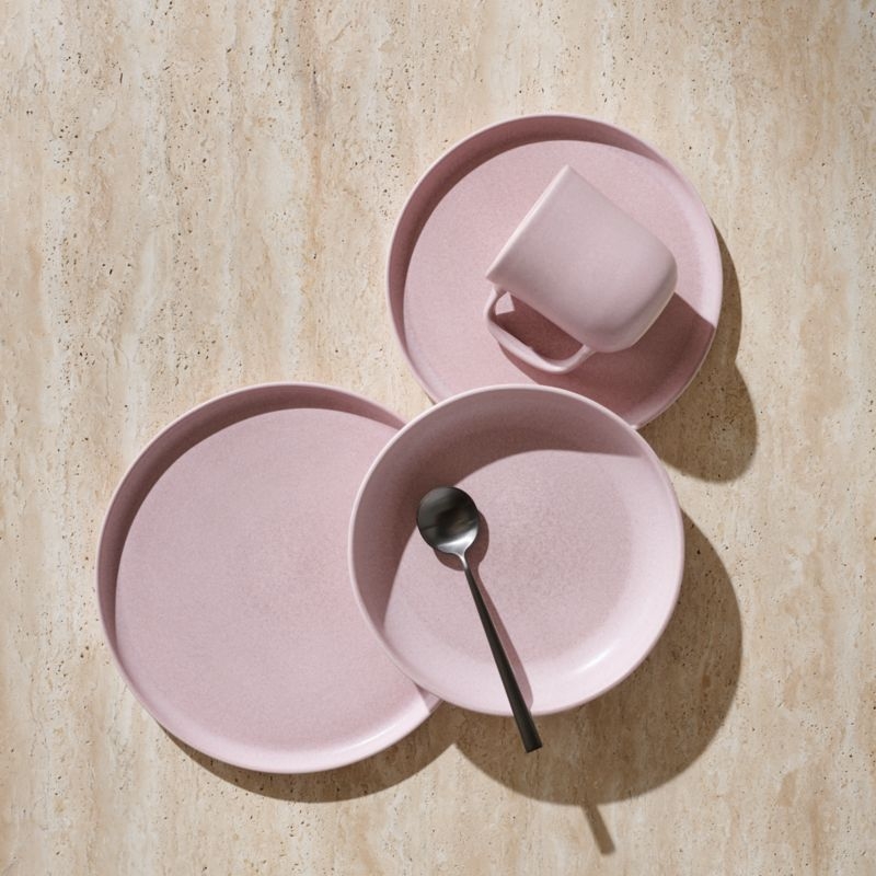 Drift Lilac Dinner Plates with Reactive Glaze Set of 6 - Image 3