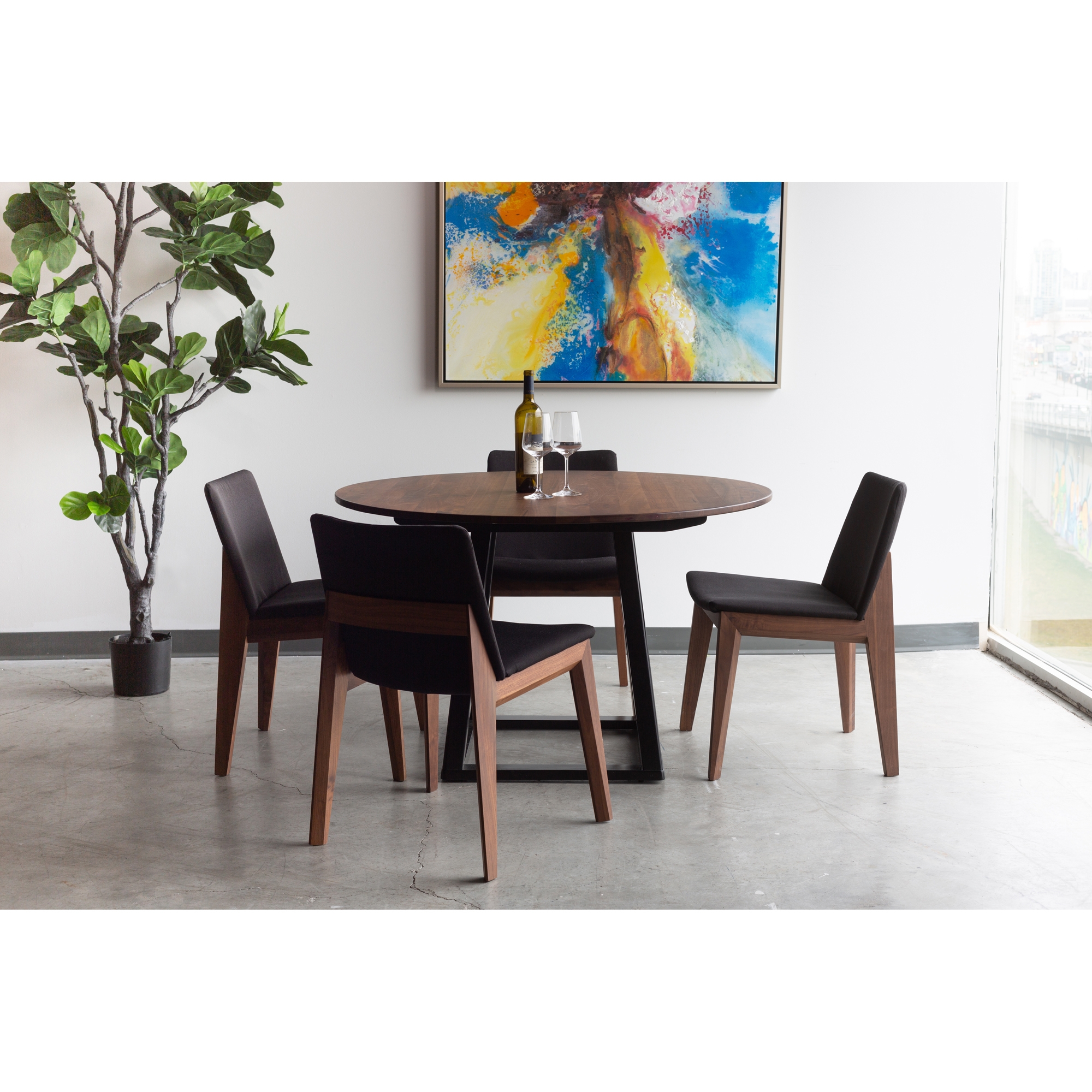 Deco Dining Chair Black- Set Of Two - Image 4