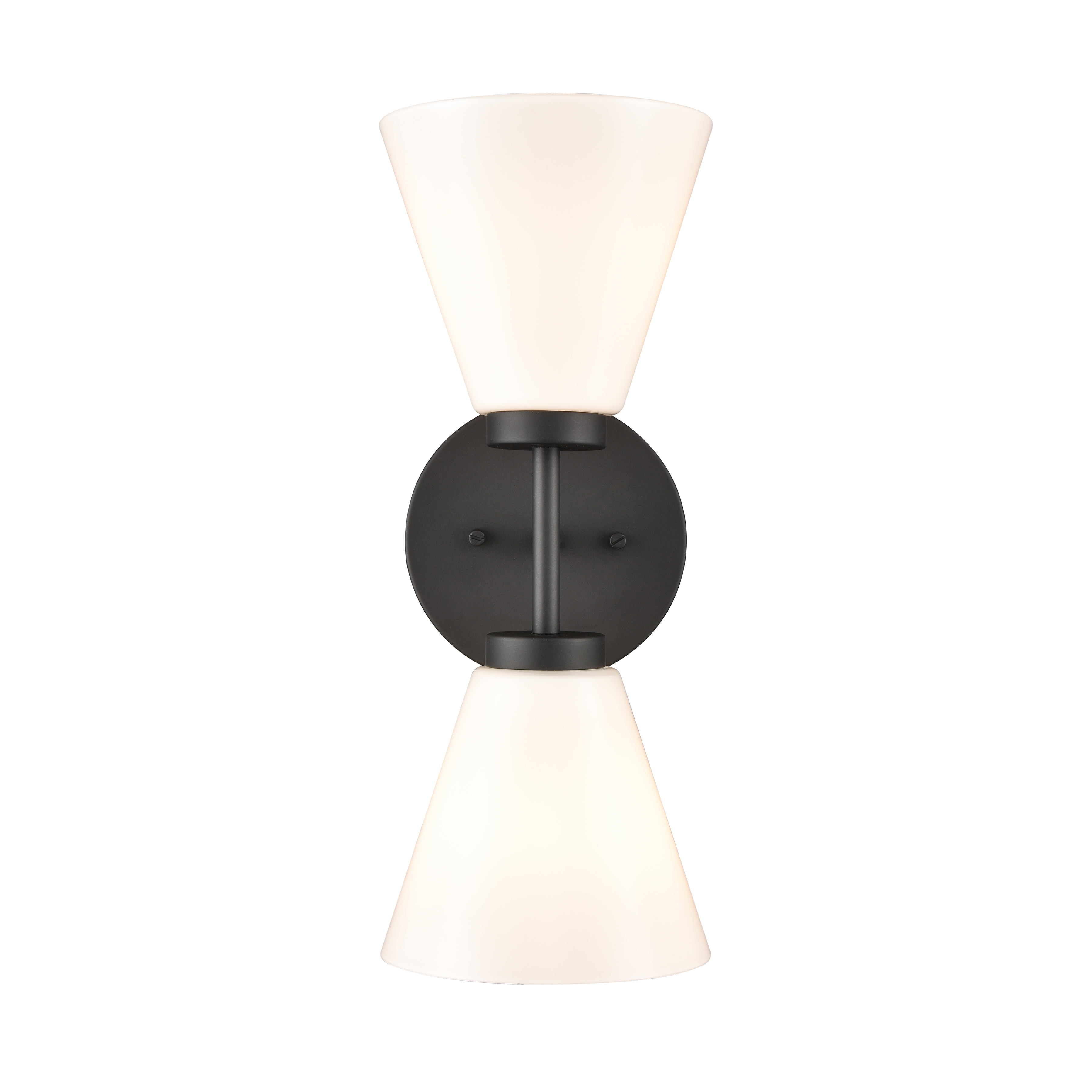 Houghton 15'' High 2-Light Vanity Light - Matte Black - Image 0