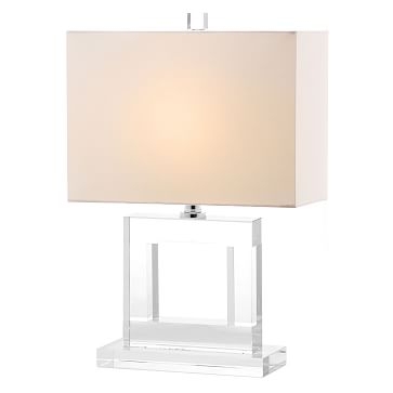 Crystal Table Lamp, Square - Image 1