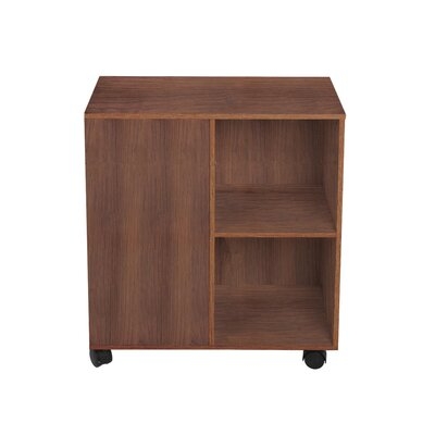 End Table, Mobile Nightstand With Adjustable Shelf, File Cabinet Storage Table - Image 0
