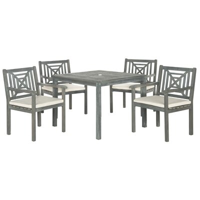 Radnor Square 4 - Person 35.43" Long Dining Set with Cushions - Image 0