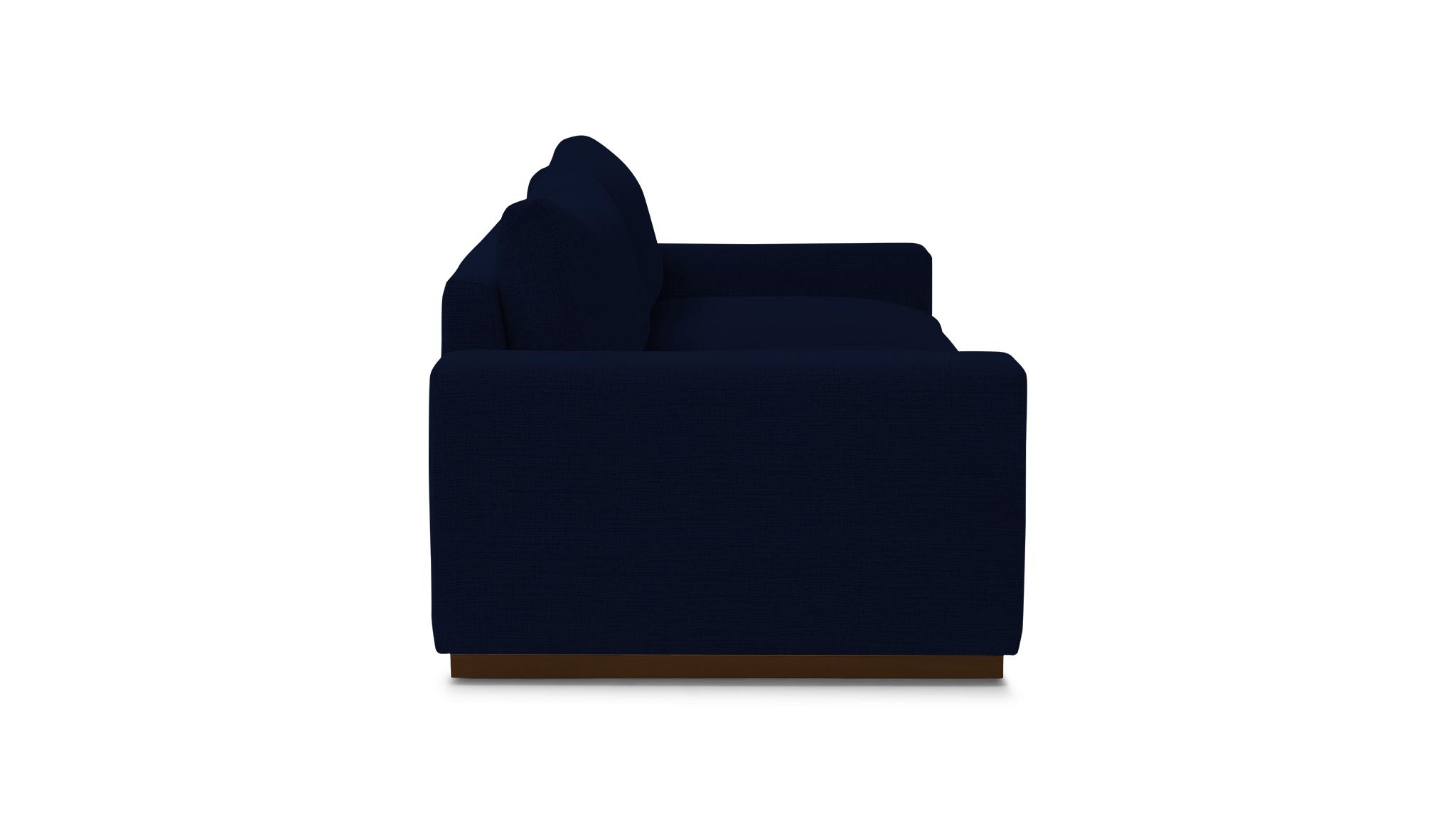 Blue Holt Mid Century Modern Sofa - Royale Cobalt - Mocha - Image 2