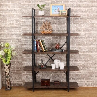 Theobald Industrial Etagere Bookcase - Image 0