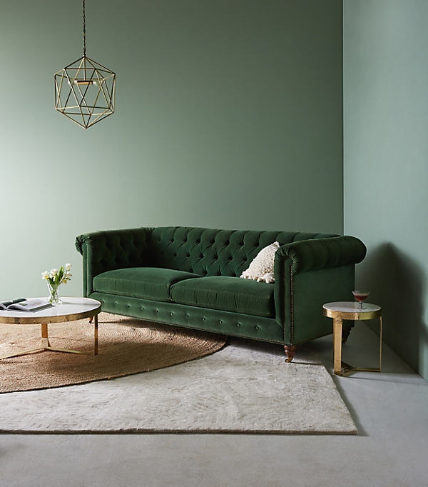 Lyre Chesterfield Two-Cushion Sofa - Image 0