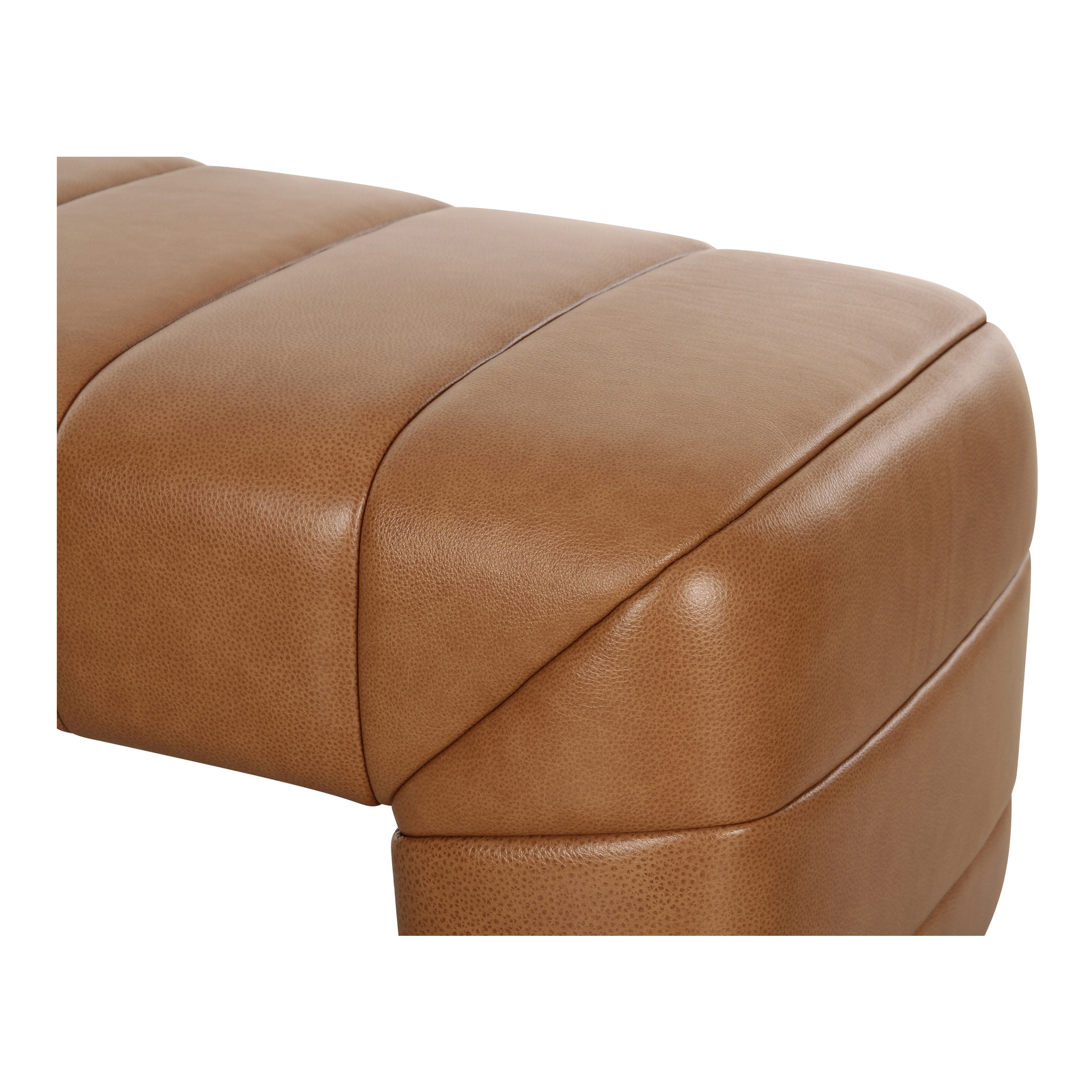 Verity Bench Tan Leather - Image 3