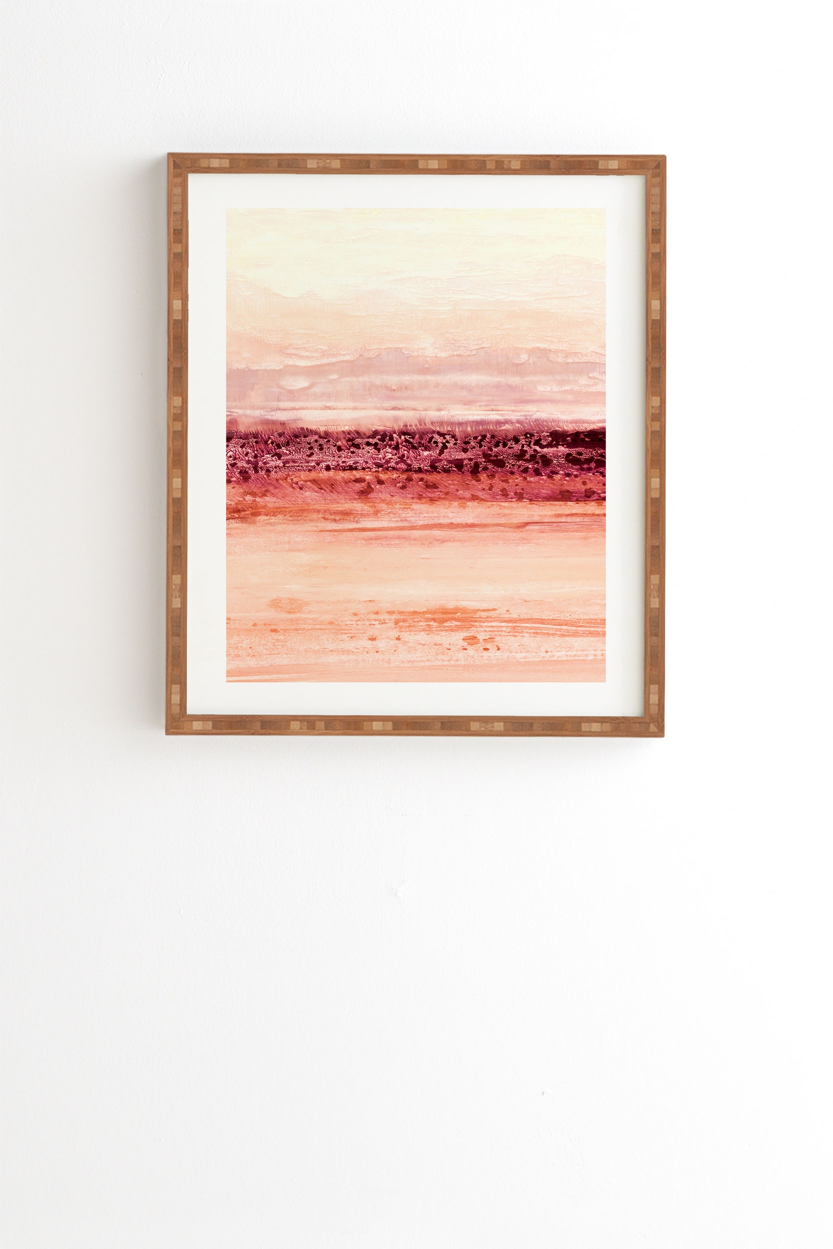 New Dawn by Iris Lehnhardt - Framed Wall Art Bamboo 20" x 20" - Image 0