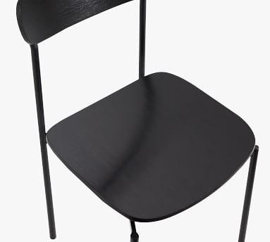 Wyatt Wood Dining Chair, Black - Image 1