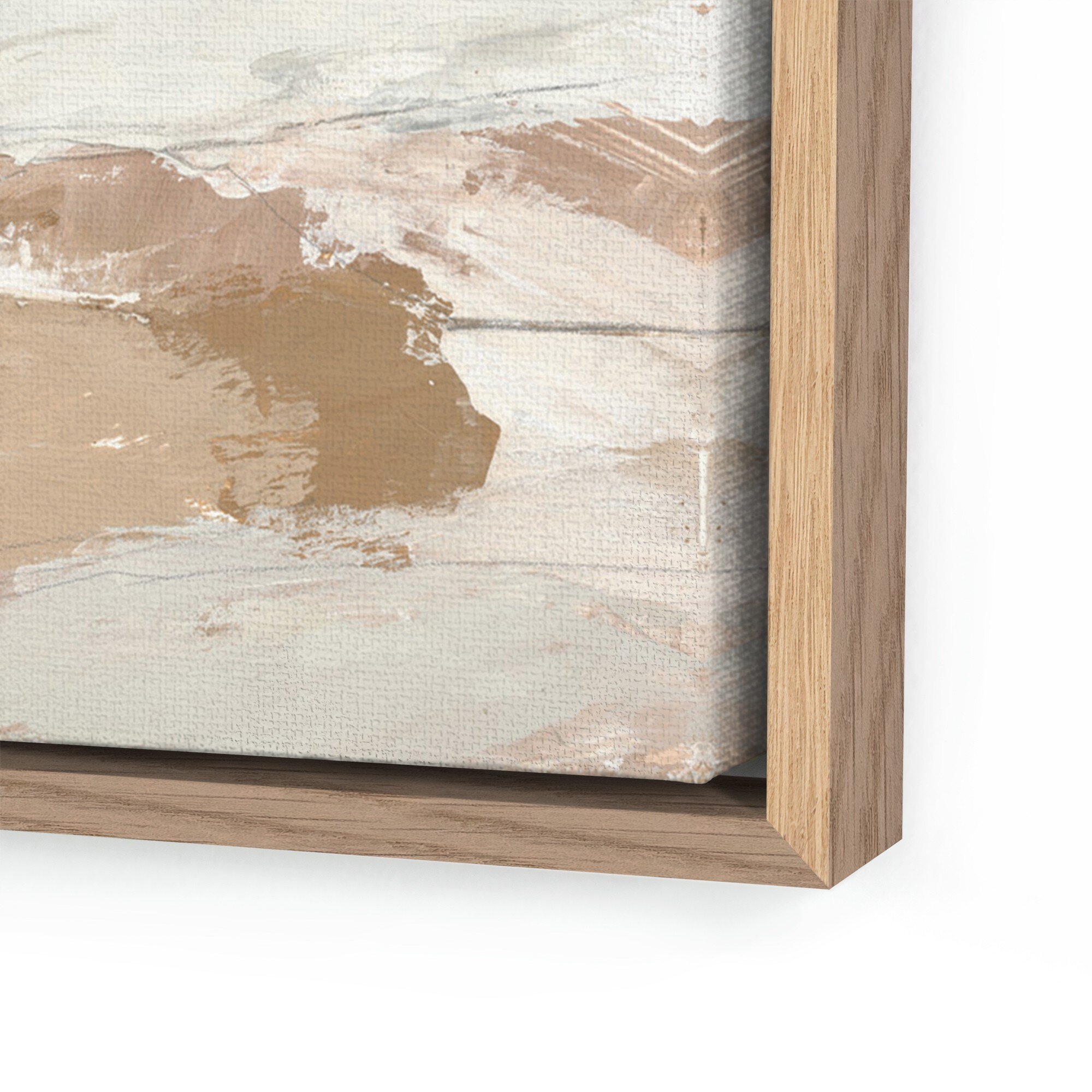 Desert No. 1 by Melanie Biehle - Vertical Grain White Oak Floater - Image 1