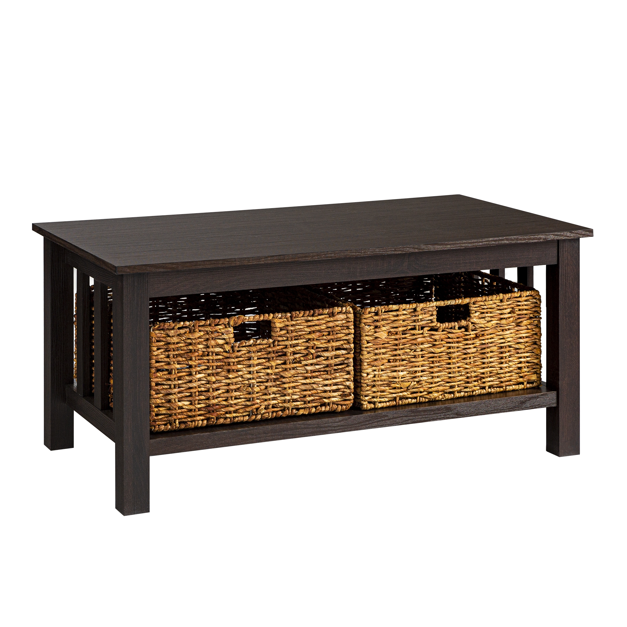 Mission Storage Coffee Table with Baskets - Espresso - Image 0