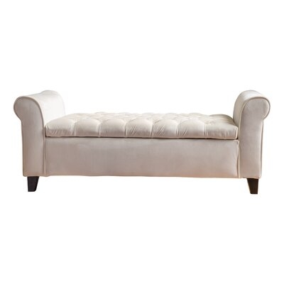 Claxton Upholstered Flip top Storage Bench - Image 0