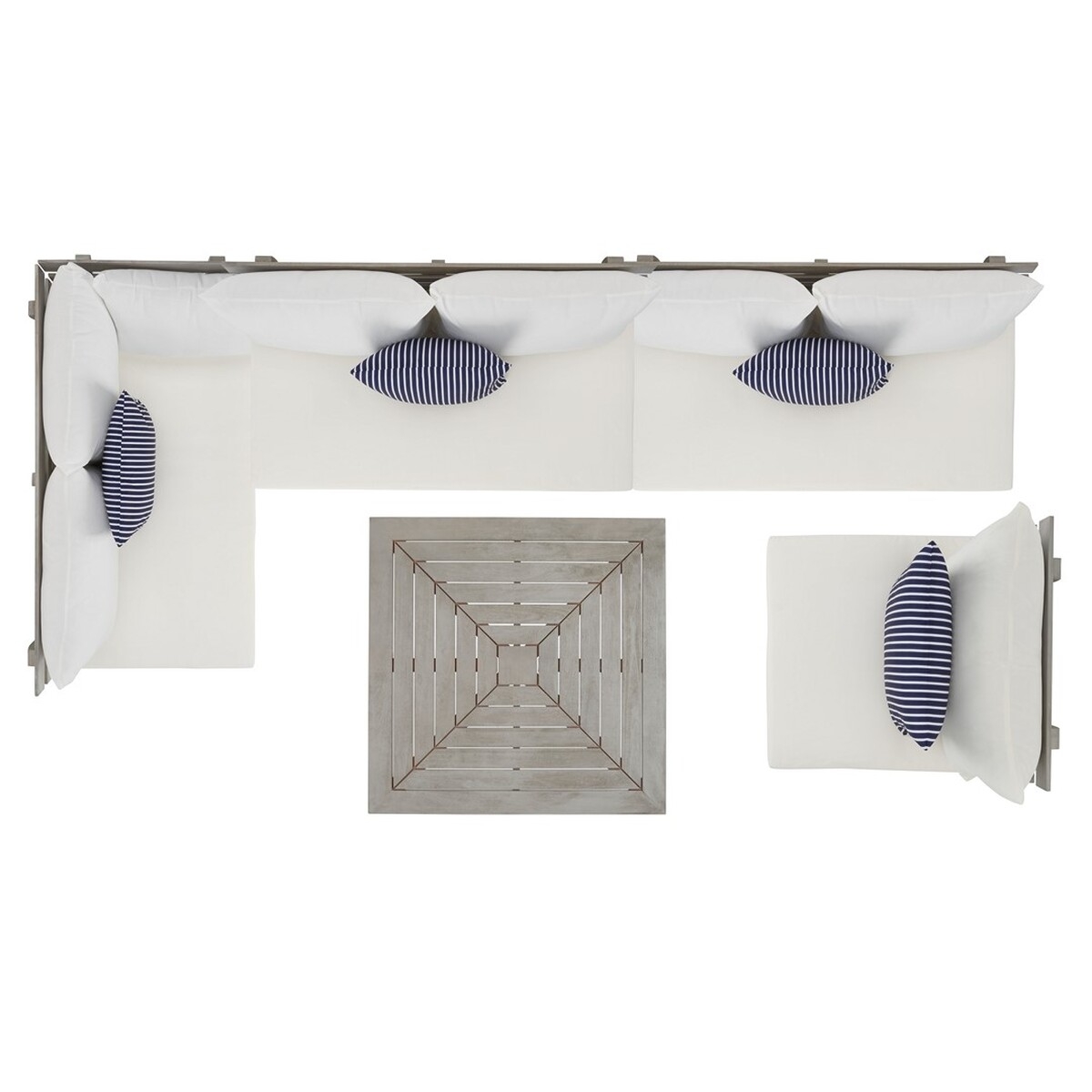 Granton 5 Pc Living Set - Grey/Bge + Solid Plw - Safavieh - Image 8