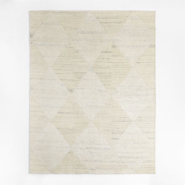 Dreux Wool Blend Hand-Knotted Area Rug 6'x9' - Image 0
