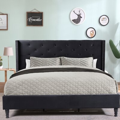 Knobel Luxe Upholstered Platform Bed - Image 0