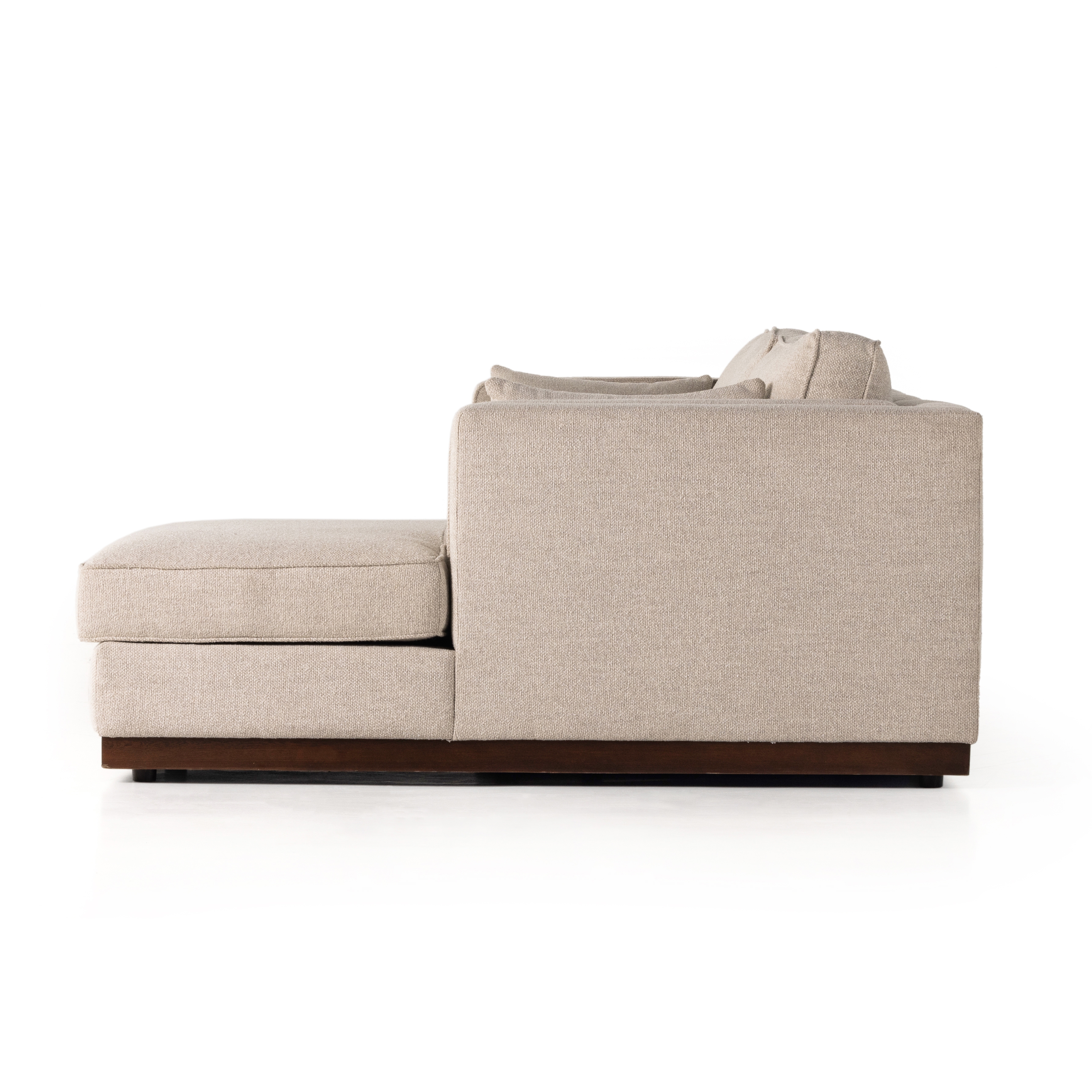 Lawrence 2pc Raf Sectional-Nova Taupe - Image 4