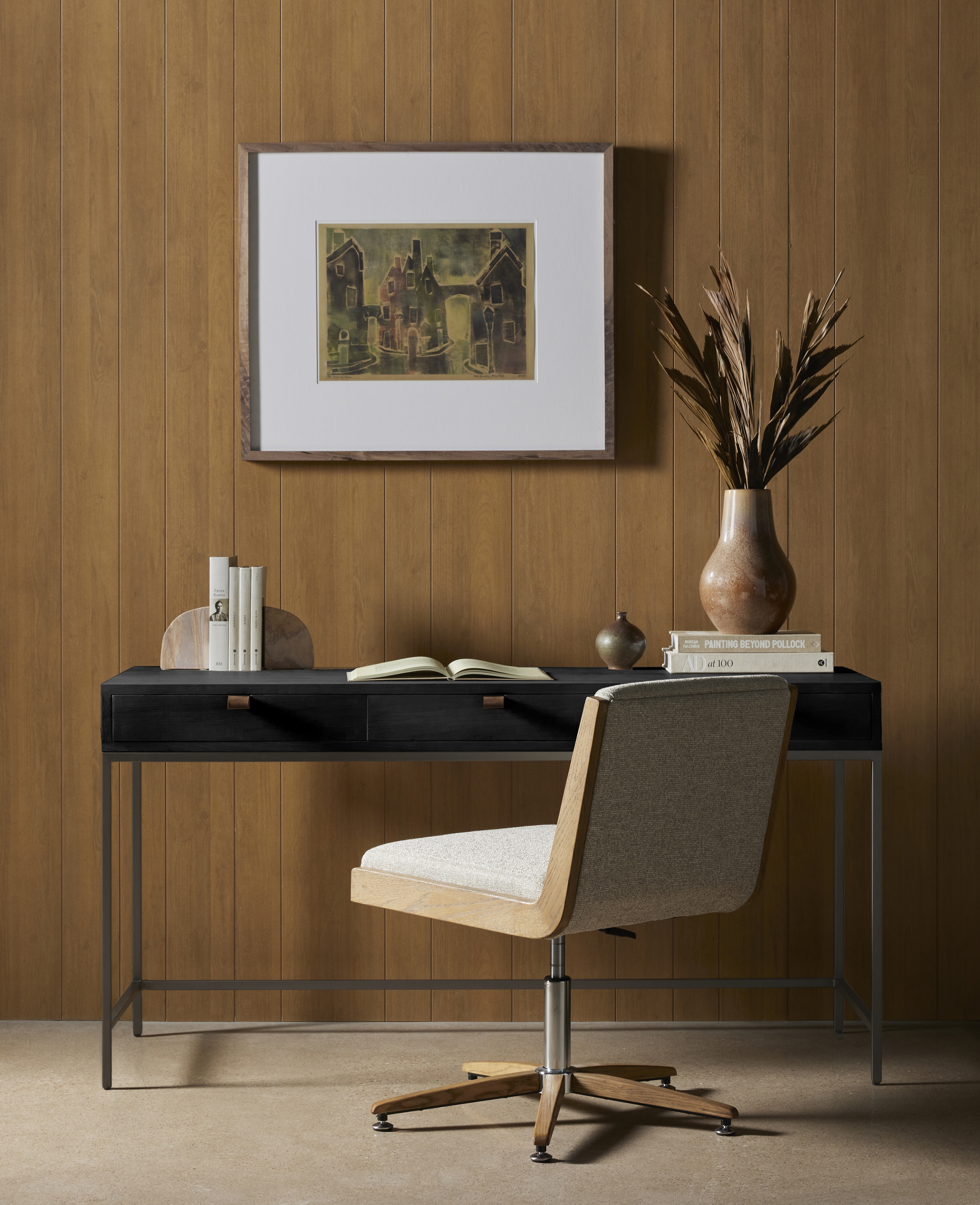 Trey Modular Writing Desk-Black Wash Pop - Image 14