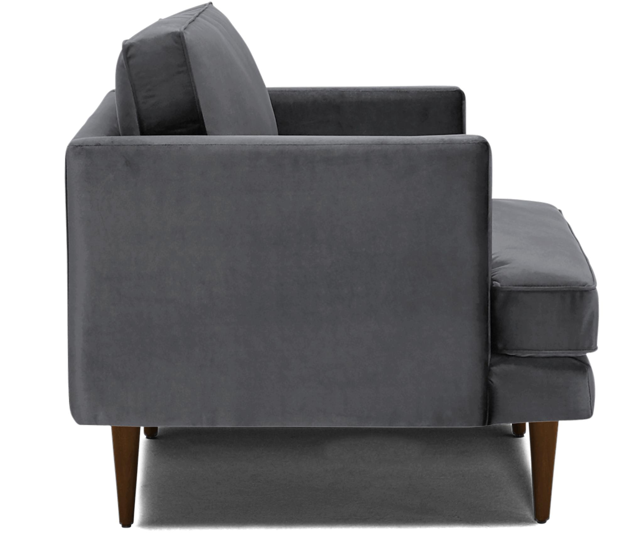 Gray Preston Mid Century Modern Chair - Essence Ash - Mocha - Image 2