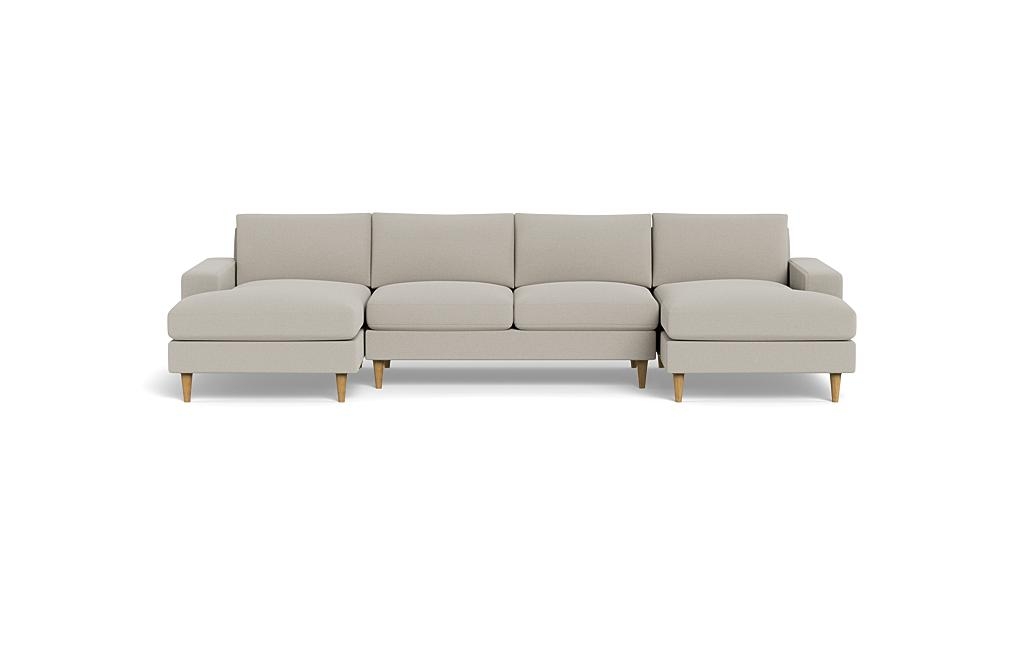 Saylor Wide Arm 3-Piece U-Sectional - Image 0