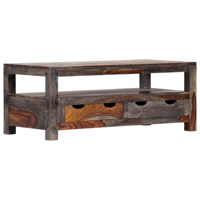 Barnabas Solid Wood 4 Legs Coffee Table with Storage - Image 0