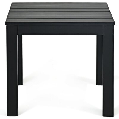 Jhaniah Solid Wood Side Table, Black - Image 0