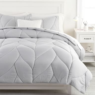 Puffy Comforter, Full/Queen, White - Image 3