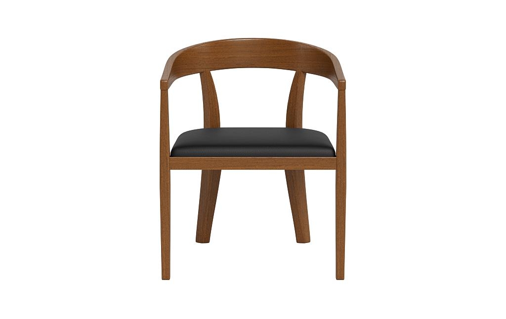 Monroe Leather Wood Framed Upholstered Chair - Image 0