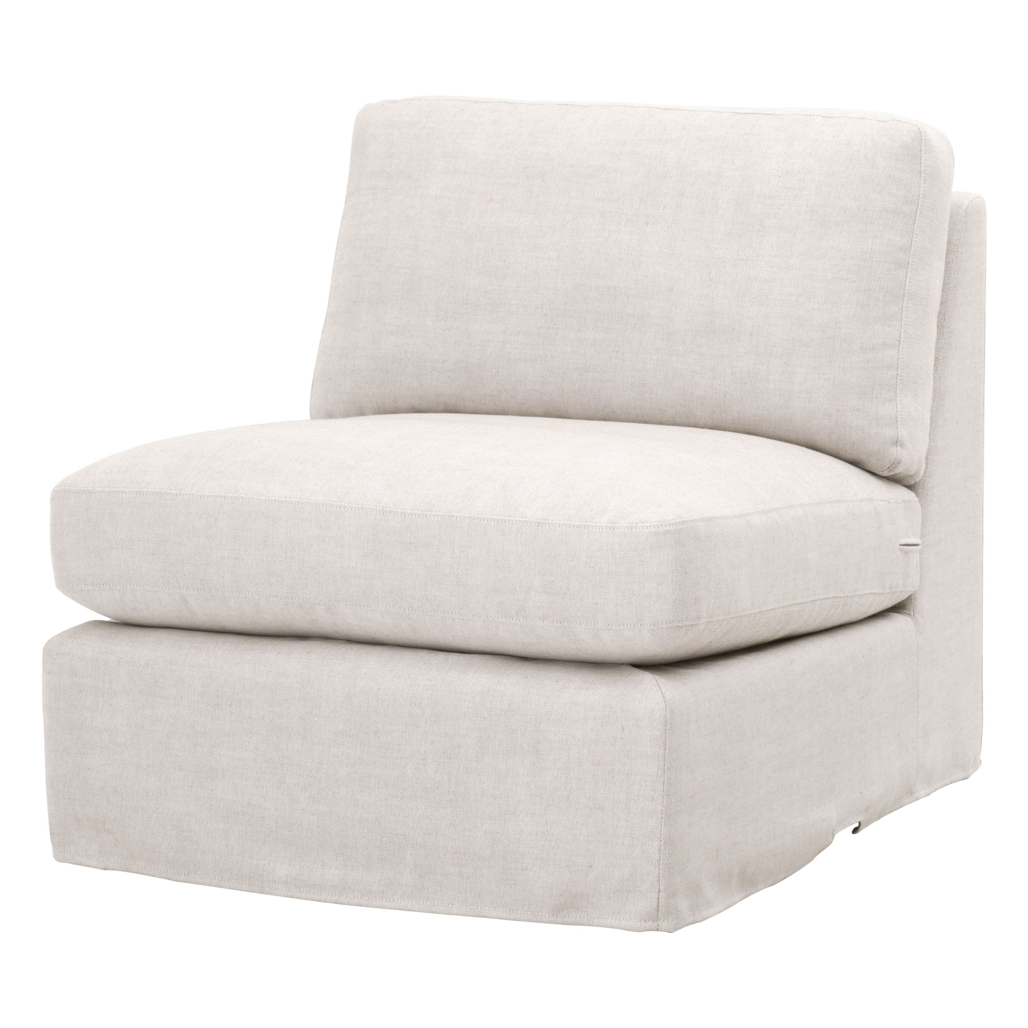 Lena Modular Slope Arm Slipcover 1-Seat Armless Chair - Image 1