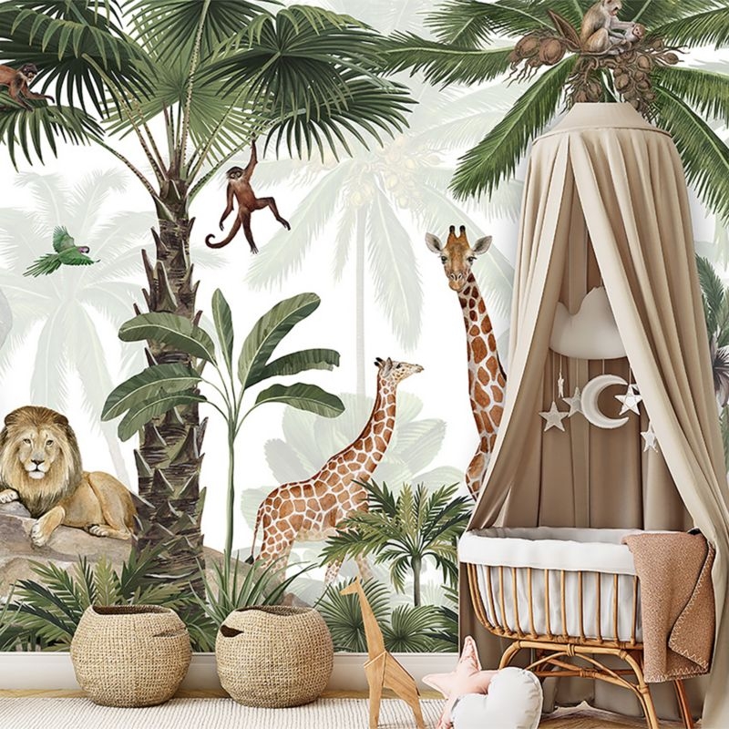 Tempaper Jungle Party Peel & Stick Wall Mural - Image 2
