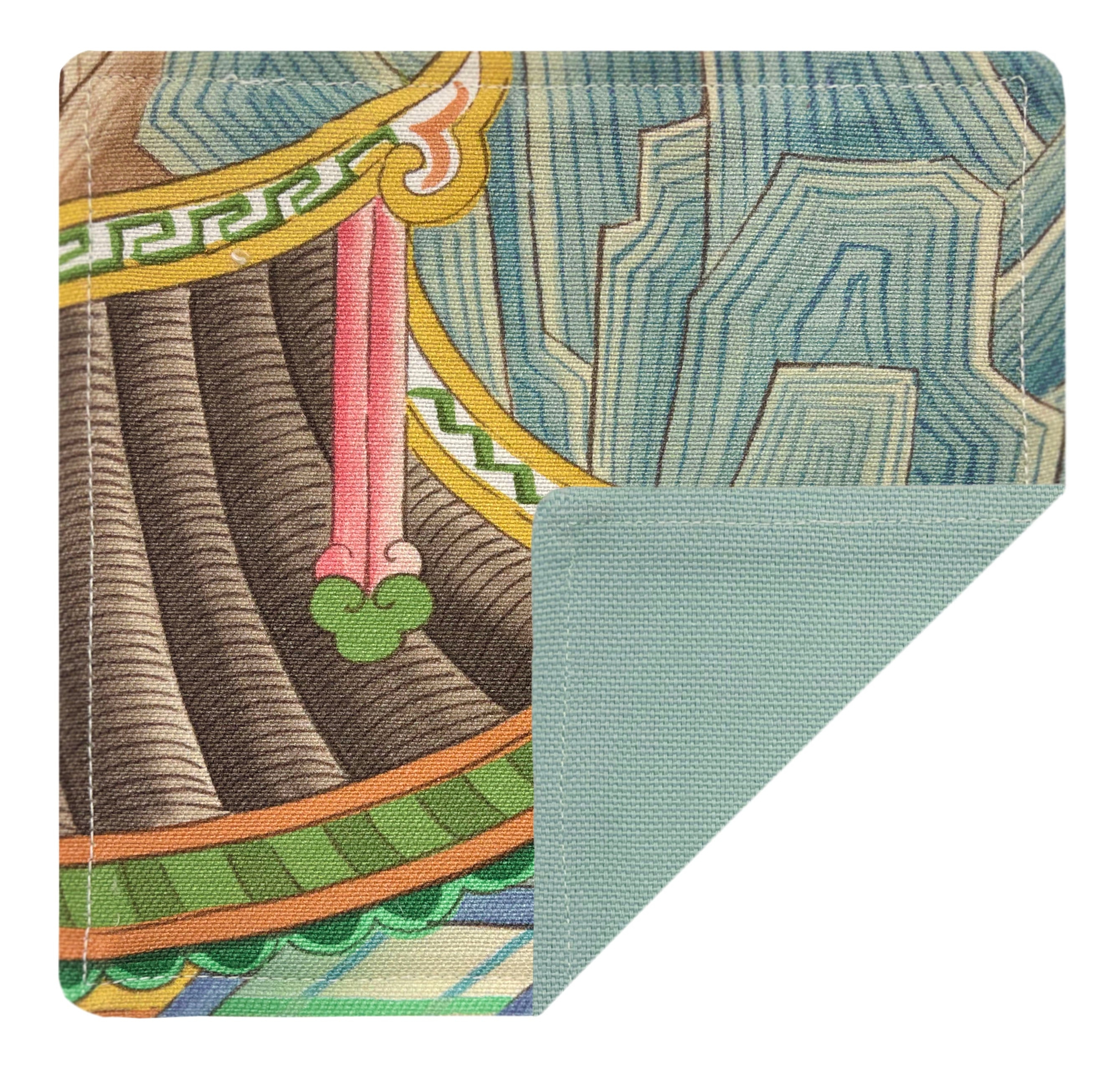 COCKTAIL NAPKINS :: MIRAMAR // ORIGINAL | CLARENCE HOUSE - Spa Blue - Image 3