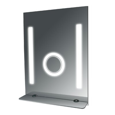 SteamSpa Tall Fog Free Frameless Shelves Bathroom Mirror - Image 0