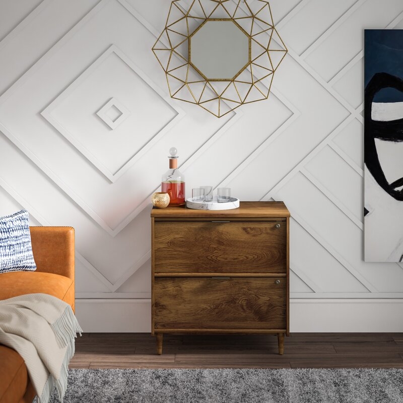 Cutrer 2-Drawer Vertical Filing Cabinet, Grand Walnut - Image 2