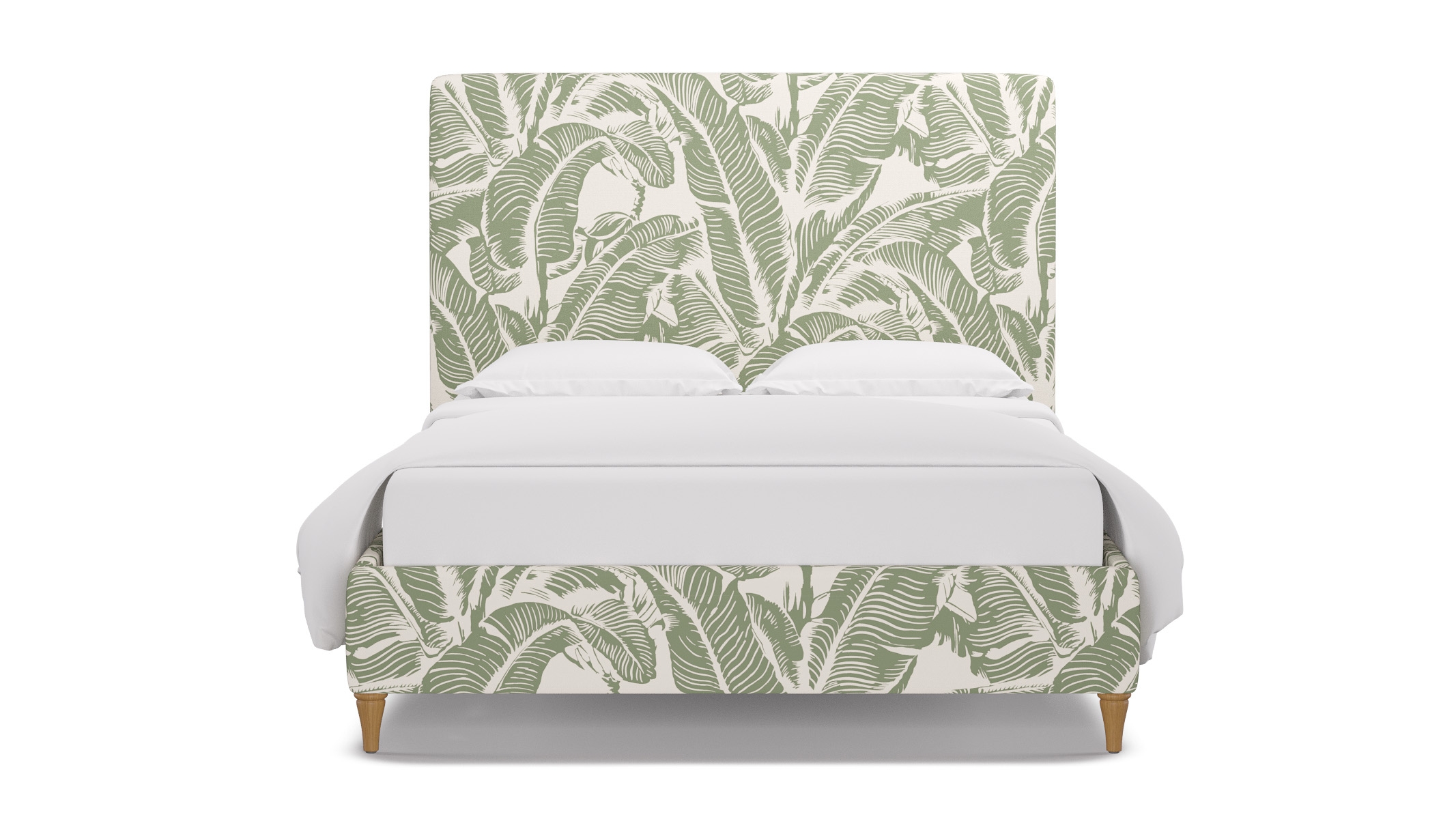 Classic Bed, Sage Martinique® Encore, Natural Decorative Tapered Leg, King - Image 0