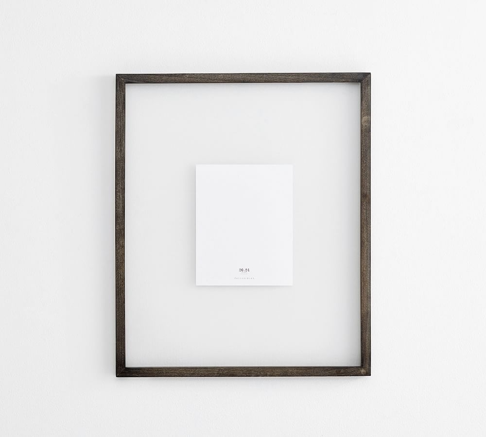 Floating Wood Gallery Frame, 20x24 (21x25 overall) - Charcoal - Image 0