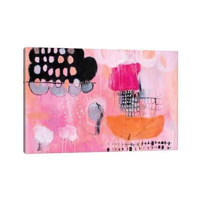 Peach Melody by Misako Chida - Wrapped Canvas Painting - Image 0