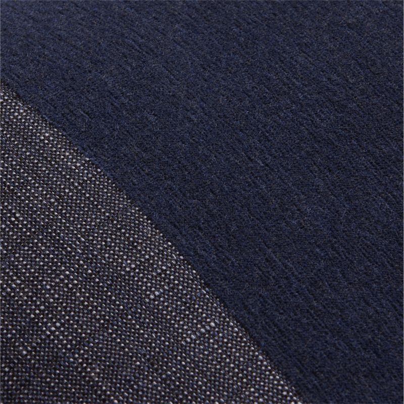 Sunbrella ® 20"x20" Navy Blue Arlo Stripe Outdoor Throw Pillow - Image 3