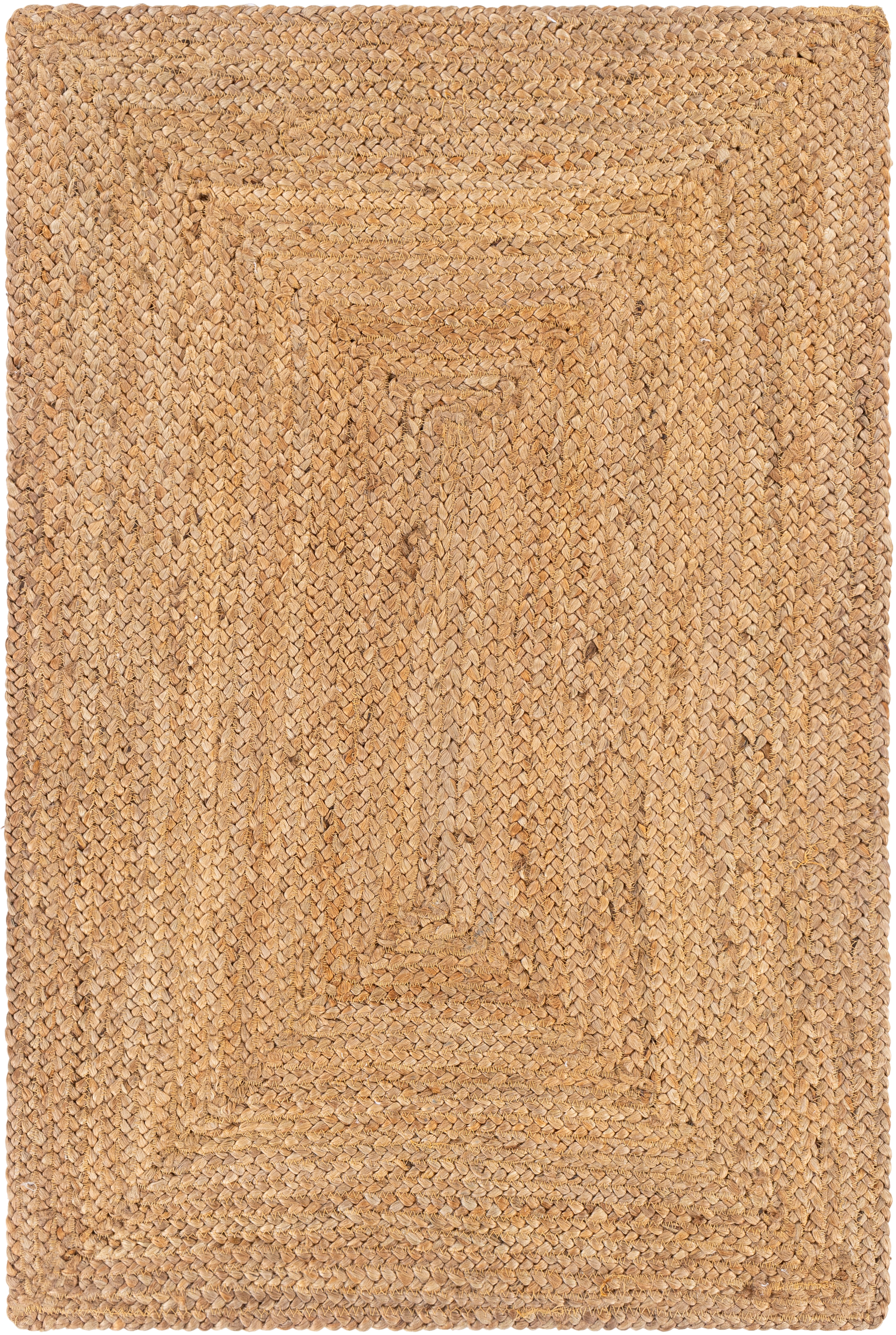 Natural Braids Brown Indoor 8' x 8' Handmade Rug - Image 0