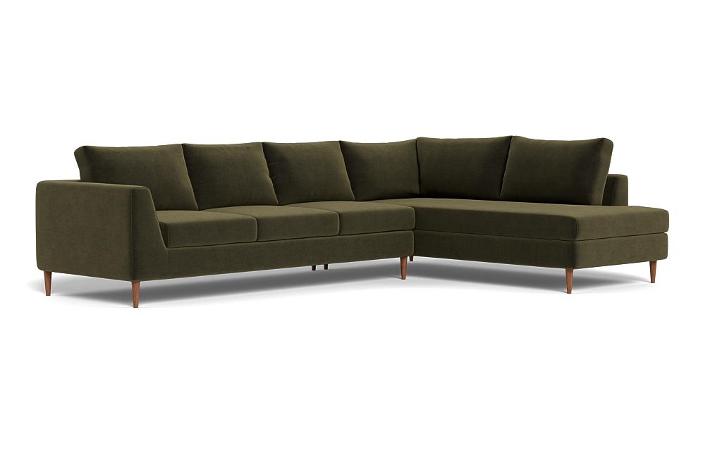 Asher 4-Seat Sectional with Right Bumper - Image 1