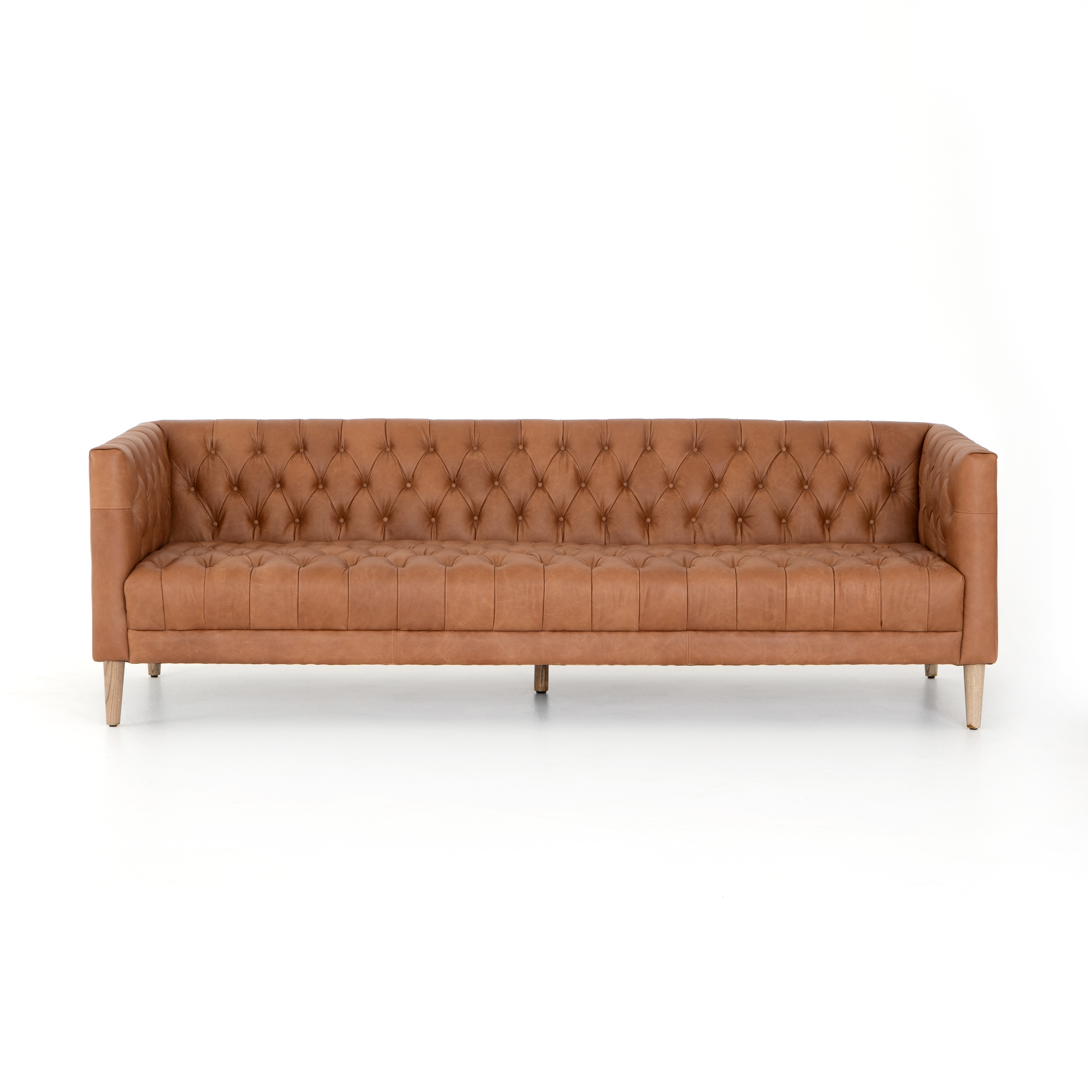 Williams Leather Sofa - Natural Washed Camel - Image 4