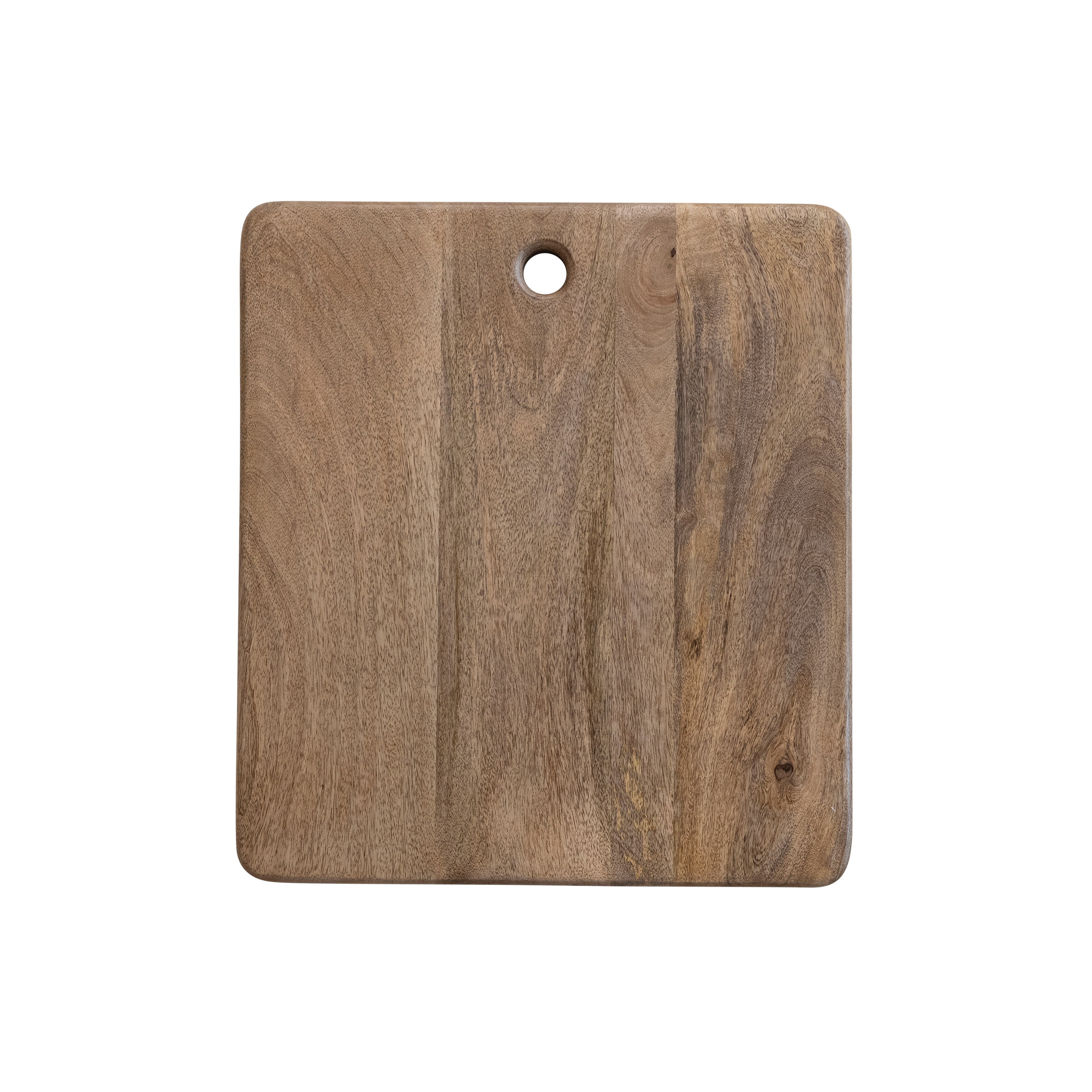 Large Mango Wood Rectangle Cheese and Cutting Board with Haging Hole, Natural - Image 0
