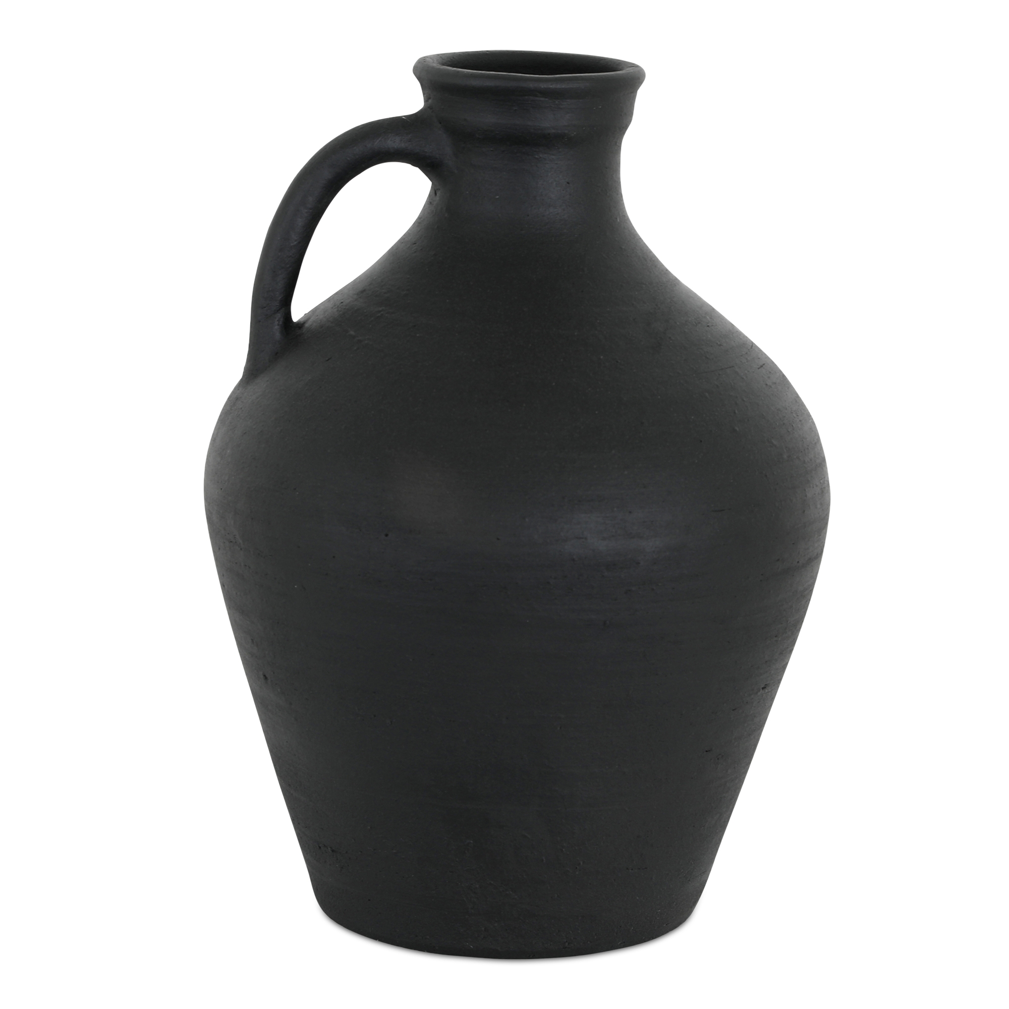 Lyra Vase Black Terracotta - Image 0