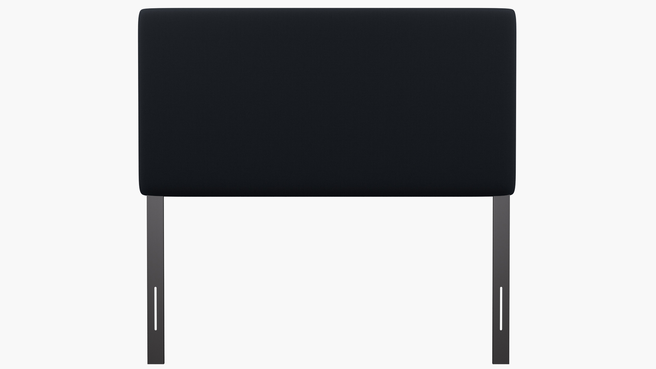 Square Back Headboard, Navy Everyday Linen, Full - Image 1