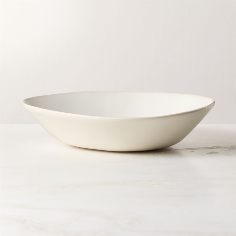 Selene Ivory Stoneware Pasta Bowls Set of 6 - Image 4