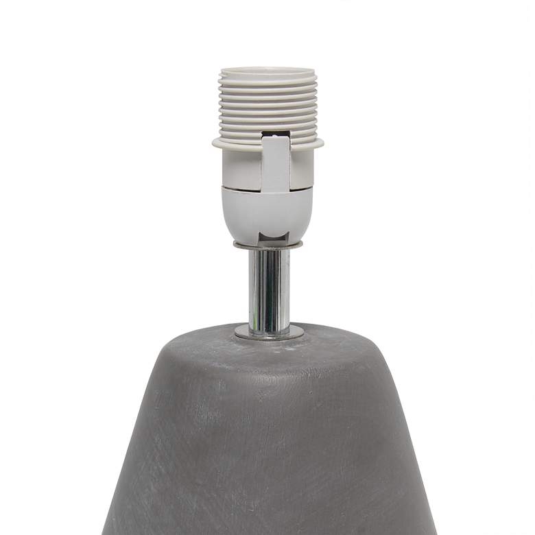 Simple Designs Pinnacle Gray Accent Table Lamp, 14.25" - Image 3
