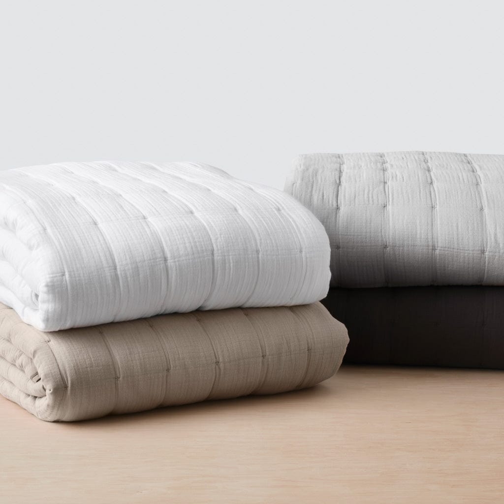 The Citizenry Organic Cotton Gauze Quilt | Full/Queen | Olive - Image 6