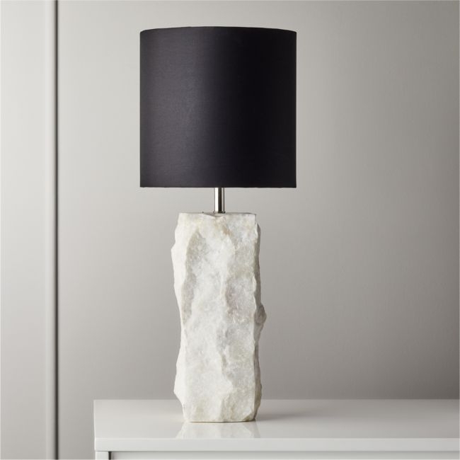 Raw Marble Table Lamp - Image 0